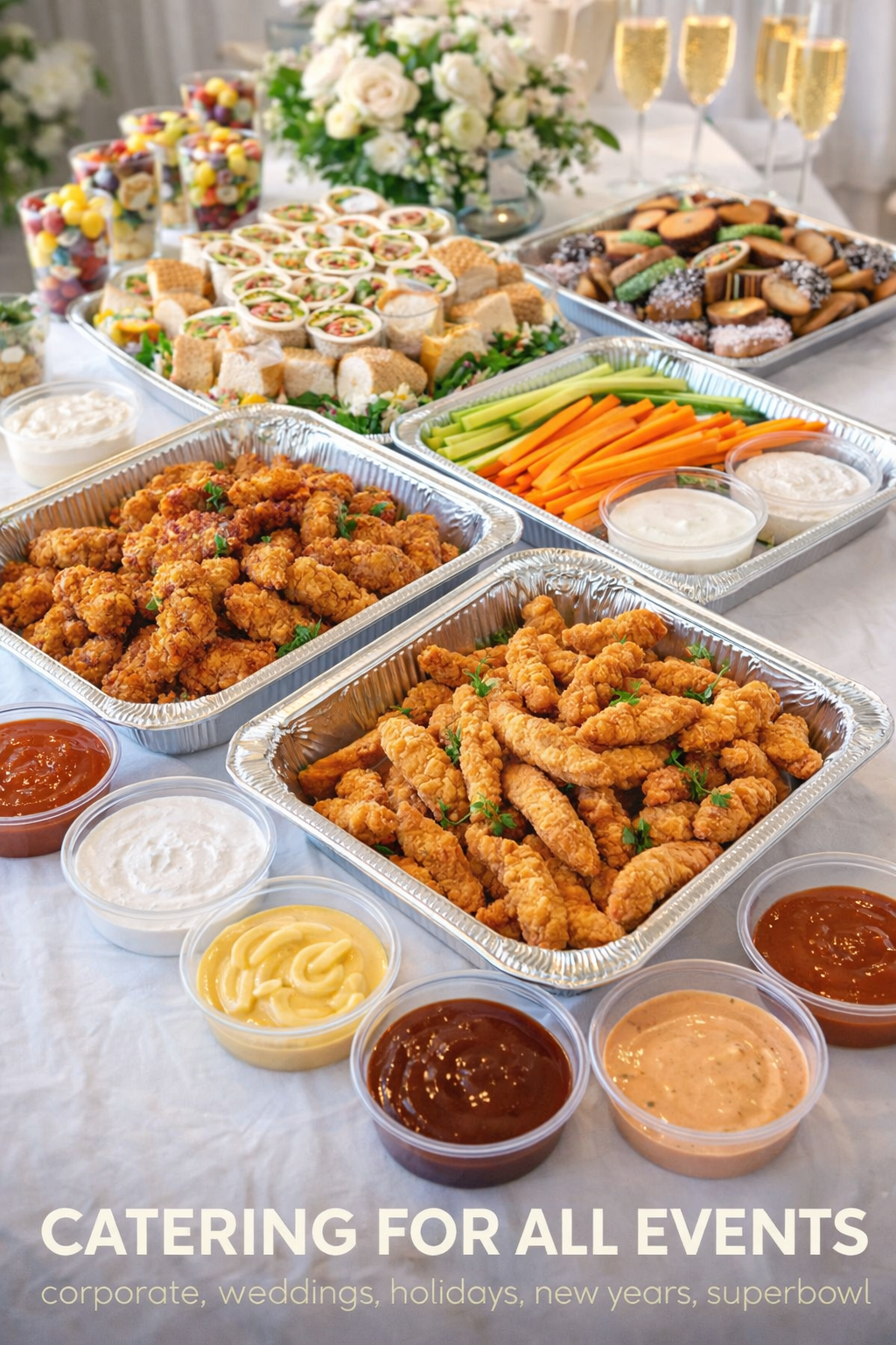 New Year's Catering Spread